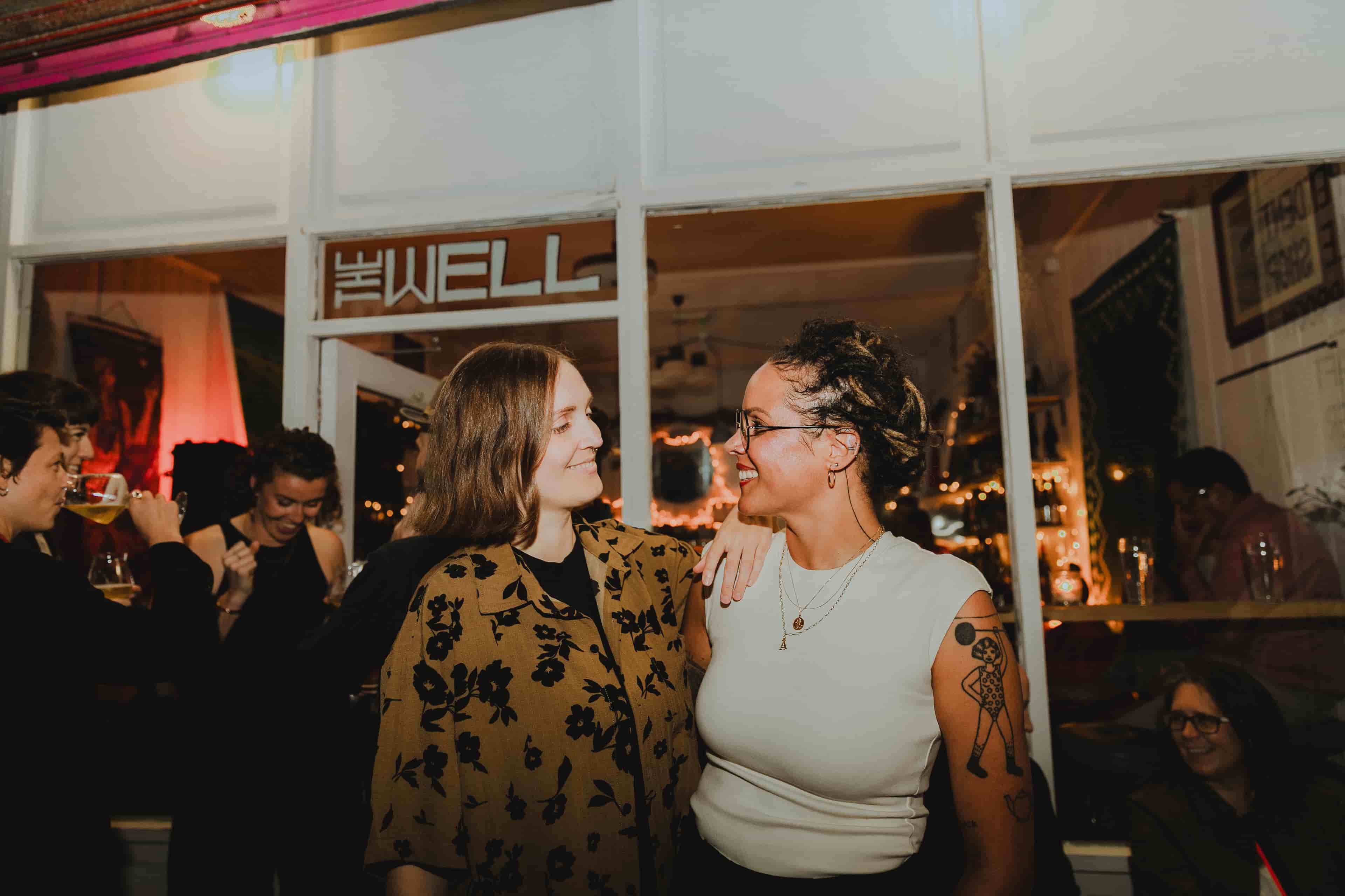 people sitting outside the kemptown pub.